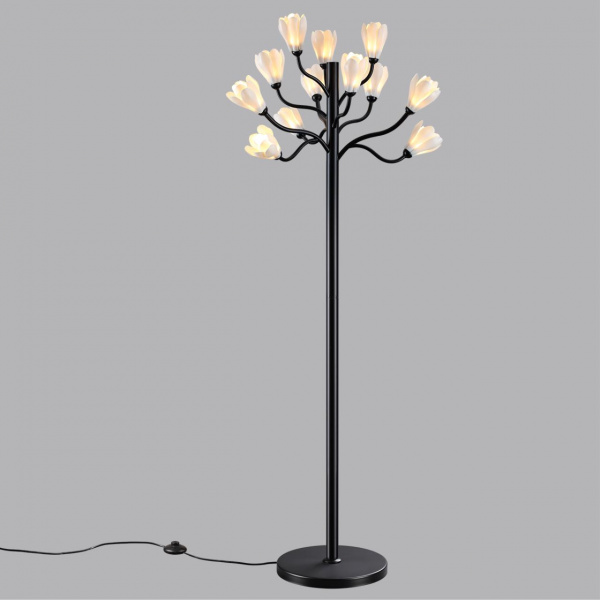 фото Черный матовый/белый/фарфор Торшер G4 LED 12*5W GARDI MODERN, арт. 5090/12F