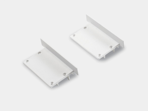 Заглушки SWG LE6332-W-ECS белые для профиля LE.6332-W (комплект, 2 шт)