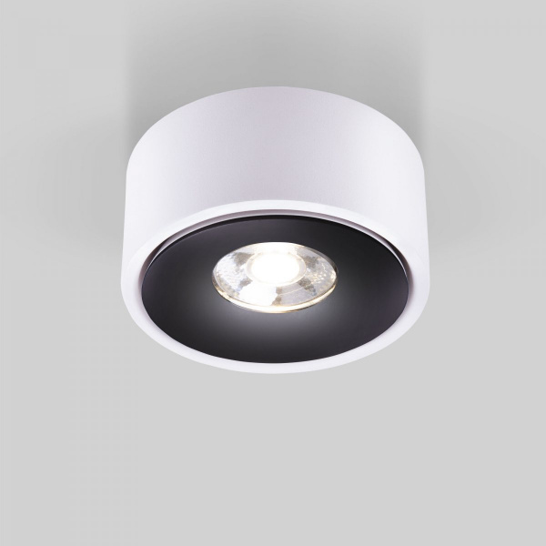 фото Накладной светодиодный светильник Glide белый/черный 25100/LED