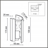 фото Хром/тонированное стекло, металл/стекло Бра E14 1*40W 220V DANDY MODERNI, арт. 6594/1W