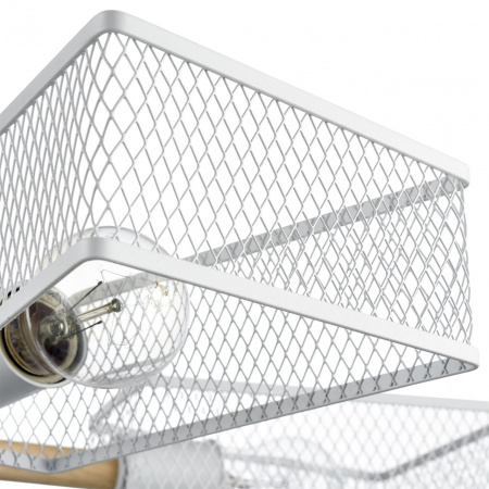 фото Белый, металл/дерево Люстра потолочная Е27 5*60W 220V IRMA COUNTY, арт. 8246/5C