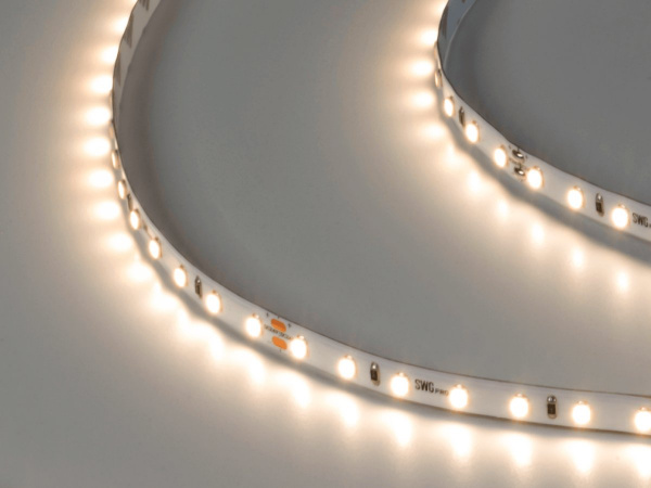 Светодиодная лента SWG PRO 2835, 84 LED/м, 8,6 Вт/м, 24В, IP20, Цвет: Нейтральный белый, SWG2P84-24-8.6-NW, катушка 5 м