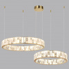 фото Золото/прозрачный/белый/металл/хрусталь/алебастр Люстра LED 80W 3700K CROSSA HALL, арт. 5072/100L