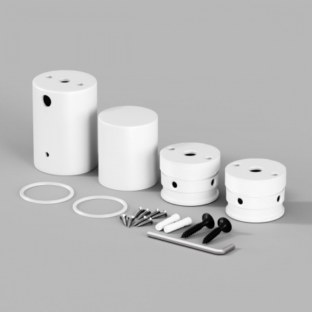 фото Набор для вертикального накладного монтажа круглого неона 360° D25 белый Maytoni 20313