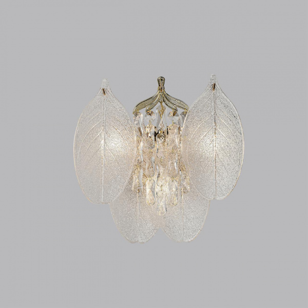фото Золото/прозрачный/металл/хрусталь/стекло Бра E14 3*40W TEARS HALL, арт. 5049/3W