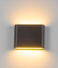 фото Светильник  WC2116 настенный  220V 2*5LED  10W теплого белого цвета. Цвет: черный