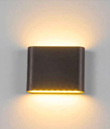 фото Светильник  WC2116 настенный  220V 2*5LED  10W теплого белого цвета. Цвет: черный