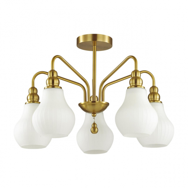 Латунь Люстра потолочная E27 5*60W 220V ELEONORA MODERNI, арт. 4562/5C