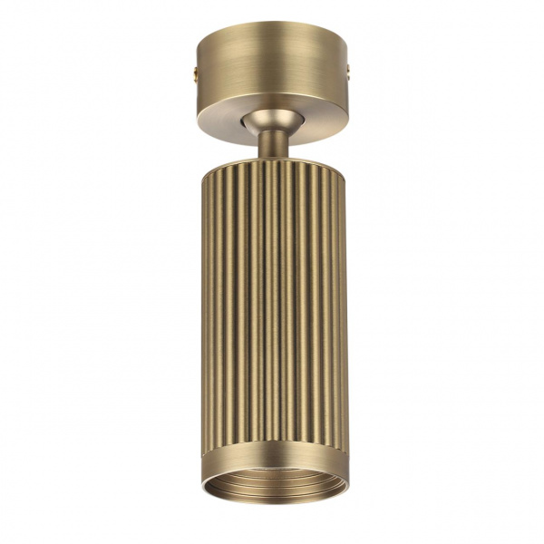 Потолочный св-к поворотный на 360° металл/под латунь IP20 LED GU10 10W 220V MANCHESTER HIGHTECH, арт. 7013/1C