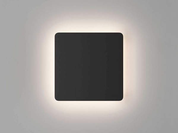 SWG LED светильник настенный LW-A807A-BL-WW Черный 12Вт 3000 К