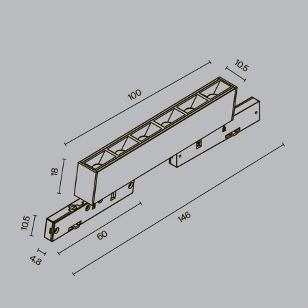 фото Трековый светильник Maytoni Technical Points TR193-1-5W2.7K-M-B, черный