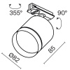 фото Трековый светильник Maytoni Technical Polar TR088-1-GX53-B, черный