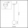 фото Черный/зеленый/металл Подвес GU10 LED 4W OVALI PENDANT, арт. 5053/1C