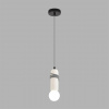 фото Черный/белый, металл/бетон Подвес E27 LED 10W 220V TESLA ECO, арт. 8363/1A