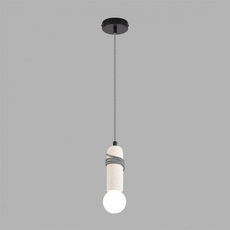 фото Черный/белый, металл/бетон Подвес E27 LED 10W 220V TESLA ECO, арт. 8363/1A