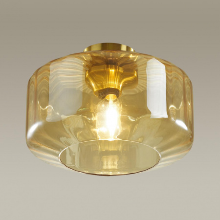 фото Янтарный/бронзовый Светильник потолочный E27 1*60W BINGA PENDANT, арт. 4747/1C