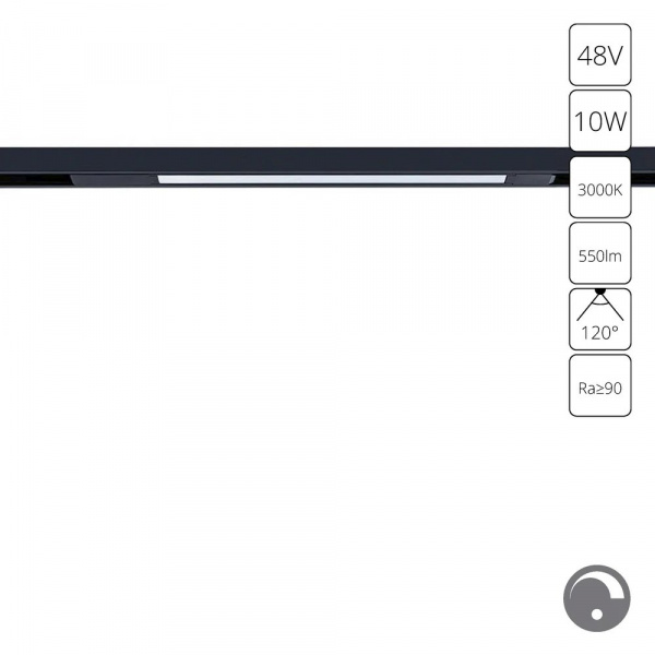 Магнитный трековый светильник Arte Lamp OPTIMA 0.1-10V A7493PL-1BK