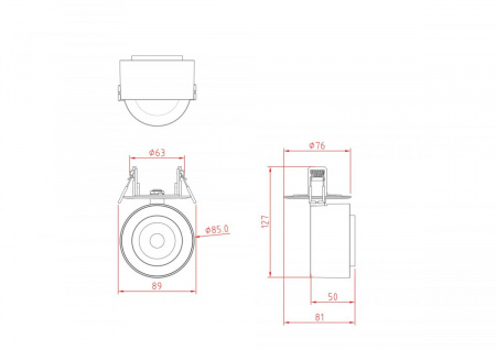 фото Потолочный светильник Maytoni Technical Treo C063CL-L12W3K, белый