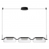 Черный матовый/прозрачный/стекло Люстра LED 30W 3000K KAVIA L-VISION, арт. 5003/30L