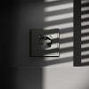 фото Розетка встраиваемая VOLTUM S70 с заземлением и защитными шторками, 16А, с USB, A+С, (титан)