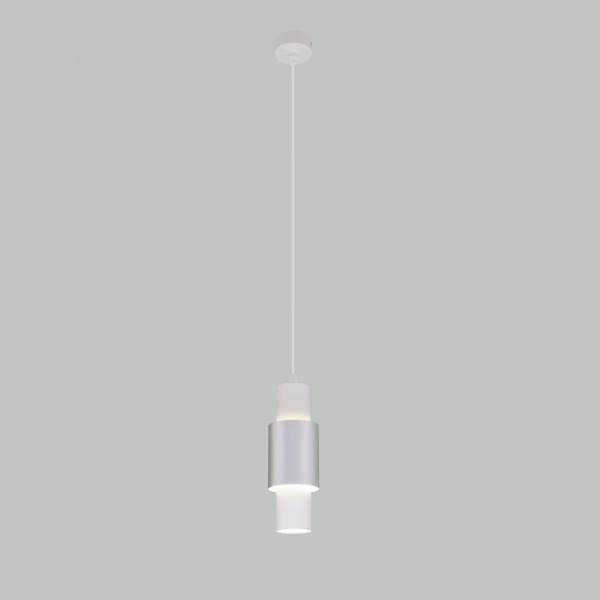 фото Подвесной светодиодный светильник 50204/1 LED белый/матовое серебро