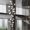 фото Золотой/прозрачный/металл/акрил Люстра каскадная LED 120W 4000K 6600Лм CRYSTAL L-VISION, арт. 5008/120L