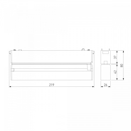 фото Трековый светильник 12W 4000K Insight Flat Magnetic 85091/01
